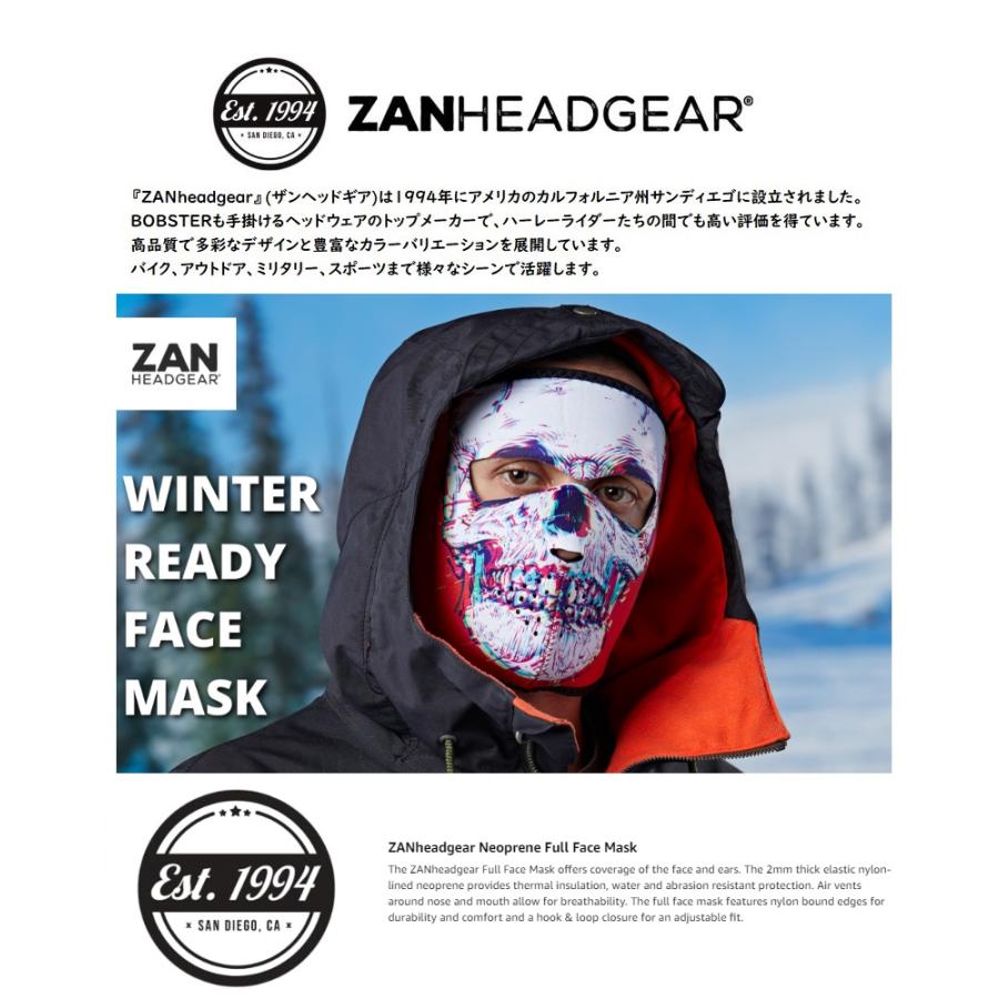 ZAN headgear] Neoprene Full Face Mask フェイスマスク フェイス