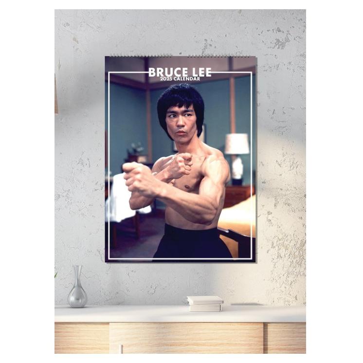 Bruce Lee ブルース リー2025 A3サイズ Wirobound Calendar 輸入品