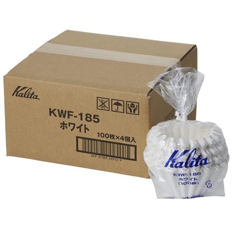 カリタ Kalita ウェーブ コーヒー フィルター KWF-185 ホワイト 100枚パック×4個入【新品】｜importone