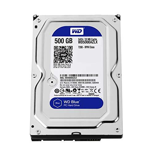 WD Blue 500GB Desktop Hard Disk Drive - 7200 RPM Class SATA 6Gb/s 32MB Cache 3.5 Inch - WD5000AZLX｜importselection｜02
