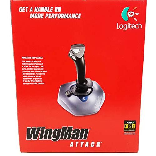ヤマー Logitech Wingman Attack Joystick Controller Model# M/n:j-y811 Part # P/n 863166-000 (Parellel Port Version for Older Laptops or Desktops)( Has 15-pins