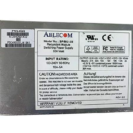 人気正規品 SUPERMICRO SP502-2S Details About Ablecom Supermicro SP502-2S PWS-0049 500 Watt AC Power