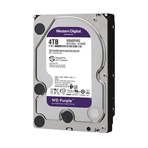 楽天 Western Digital HDD 4TB WD Purple 監視システム 3.5インチ 内蔵HDD WD40PURZ