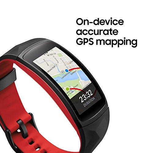 Samsung Gear Fit2 Pro Smartwatch Fitness Band (Small), Diamond Red, SMR365NZRNXAR US Version