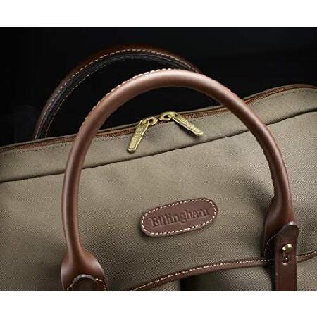 Billingham Thomas Briefcase ＆ Laptop Bag (Sage FibreNyte/Chocolate Leather)