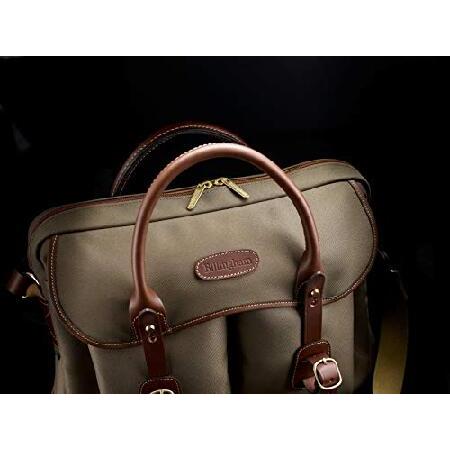 Billingham Thomas Briefcase ＆ Laptop Bag (Sage FibreNyte/Chocolate Leather)