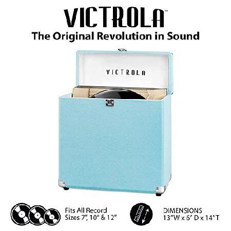 VictrolaヴィンテージビニールレコードストレージCarrying Case for 30 +レコード( Dust / Scratch Free ) VSC-20｜importselection｜02