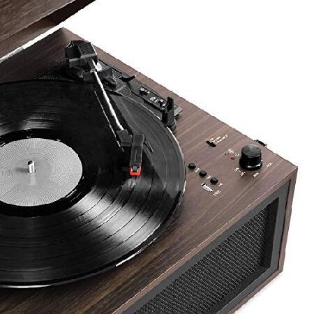 Victrola VTA-75-ESP Liberty 5-in-1 Turntable Music EntertainmentCenter with Bluetooth Wireless FM Radio USB Recorder Wood (Espresso)｜importselection｜02