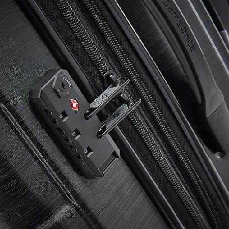 最安値❕ サムソニー セントリック2 ハードサイド 拡張可能荷物 スピナーホイール付き， ブラック， Checked-Large 28-Inch 【B1246292503】(44114円)