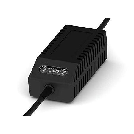 C64 PSU Modern Black US - Replacement Commodore 64 Power Supply, US Plug｜importselection｜06
