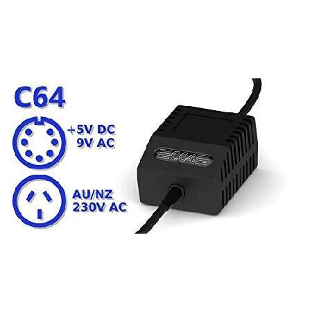 C64 PSU Classic Black AU - Replacement Commodore 64 Power Supply, AU Plug｜importselection｜02