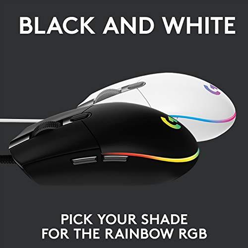 Logitech G102 Light Sync Gaming Mouse with Customizable RGB Lighting, 6 Programmable Buttons, Gaming Grade Sensor, 8 k dpi Tracking,16.8mn Color, Ligh｜importselection｜07