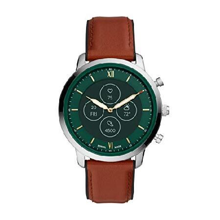 Fossil Men s 45mm Neutra Stainless Steel and Leather Hybrid HR