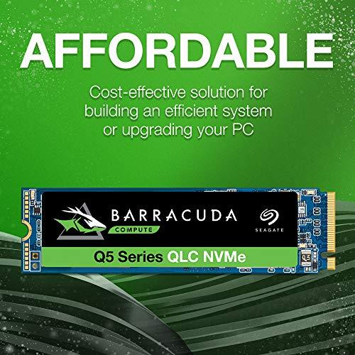 送関込み Seagate Barracuda Q5 1TB Internal SSD - M.2 NVMe PCIe Gen3 ×4， 3D QLC for D