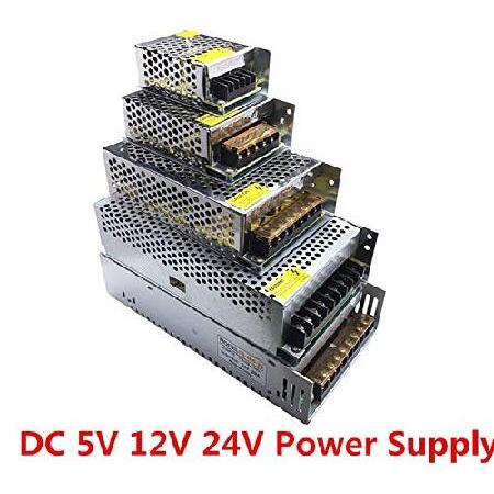 冬セール Lighting Transformer DC 5V 12V 24V Switch Power Supply Adapter 1A 2A 3A 5A 6A 8A 10A 15A 20A 30A 40A 50A SMPS for LED Strip CCTV (Input Voltage : 85 2