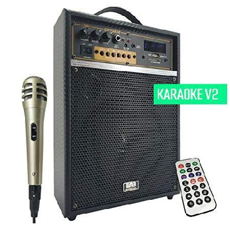 EMB 300 Watts Peak Power Rechargeable Karaoke Amplifier Speaker Combo with Built-in Bluetooth for Wireless Audio Streaming with MIC SD USB Echo V2 ＆｜importselection｜02