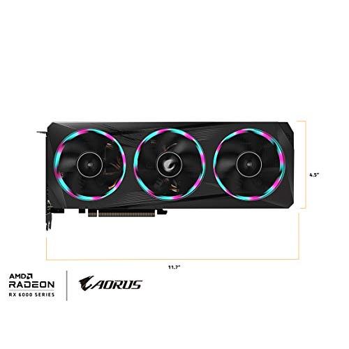 AORUS Radeon RX 6700 XT Elite 12G グラフィックカード WINDFORCE 3X 冷却システム 12GB 192-bit GDDR6 GV-R67XTAORUS E-12GD ビデオカード｜importselection｜10