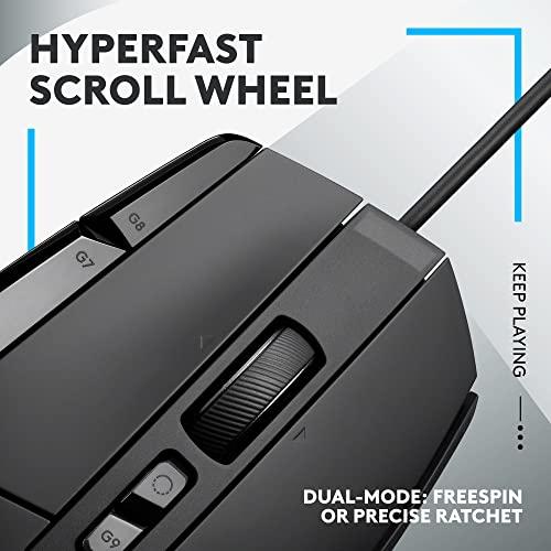 Logitech G502 X Wired Gaming Mouse - LIGHTFORCE hybrid optical-mechanical primary switches, HERO 25K gaming sensor, compatible with PC - macOS/Windows｜importselection｜03