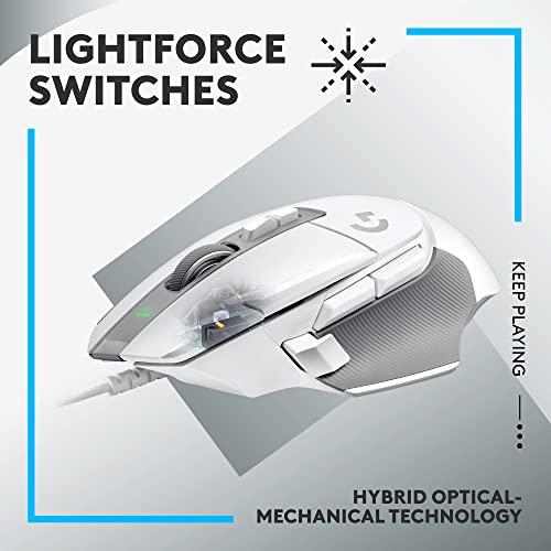 Logitech G502 X Wired Gaming Mouse - LIGHTFORCE hybrid optical-mechanical primary switches, HERO 25K gaming sensor, compatible with PC - macOS/Windows｜importselection｜02