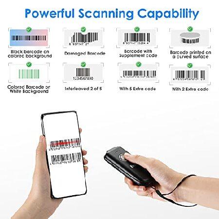 Eyoyo Mini 1D Bluetooth Barcode Scanner Wireless, With Power On/Off Button, Volume Up/Down Button,1500mAh Rechargeable Battery, Portable Bar Codes Rea｜importselection｜05