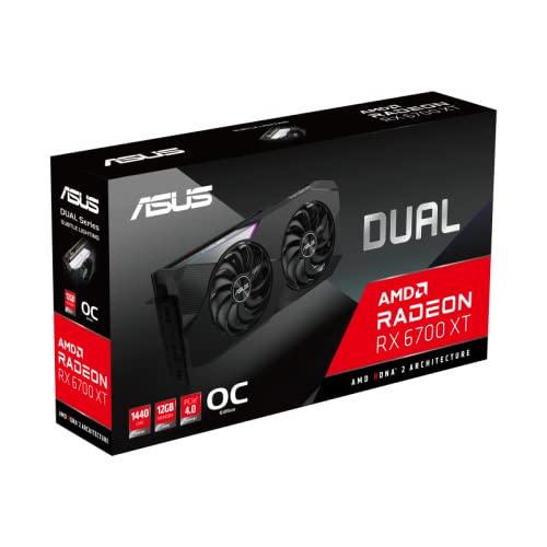 【正規品】 ASUS デュアルAMD Radeon RX 6700 XT OCエディション 12GB GDDR6 ゲーミンググラフィックスカード (AMD RDNA 2 PCIe 4.0 12GB GDDR6メモリ HDMI 2.1 DisplayPort 【R1489307767】(52716円)