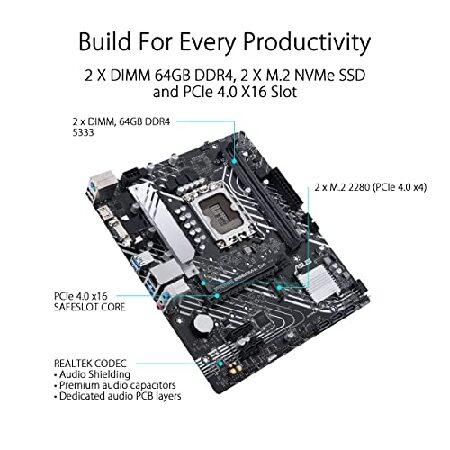 販売正規 ASUS Prime B660M-K D4 Intel LGA 1700 Micro ATX DDR4 Motherboard