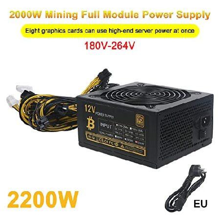 yunestry 1800W 2000W 2200W Power Supply for 8 Cards ATX PSU Bitcoin Mining Machine PSU 95% Efficiency Mining Power 180-260V Mining Power Supply 2200w 人気・おすすめ｜使いやすい・旅行におすすめ セール中 全国発送 即出荷モデル