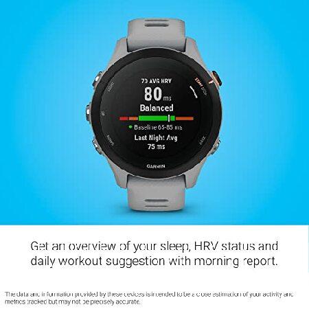 Garmin Forerunner〓 255S, Smaller GPS Running Smartwatch, Advanced Insights, Long-Lasting Battery, Powder Gray｜importselection｜04