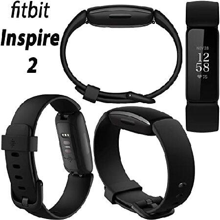Fitbit Inspire 2 Smart Watch Health ＆ Fitness Tracker (Black), with 24/7 Heart Rate, 1-Year Premium Trial, S ＆ L Bands, 3.3ft Charging Cable, Wall A｜importselection｜02
