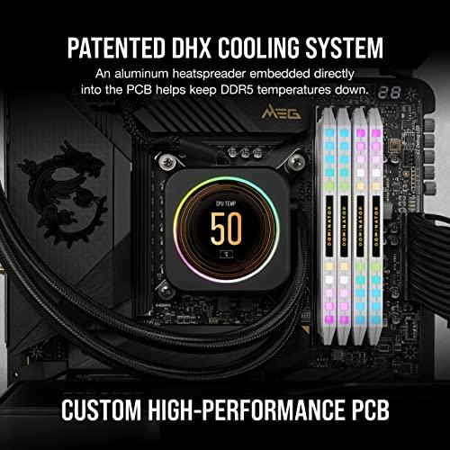新年特販 CORSAIR iCUE DDR5-5200MHz デスクトップPC用 メモリ DOMINATOR PLATINUM RGB シリーズ ホワイト (P