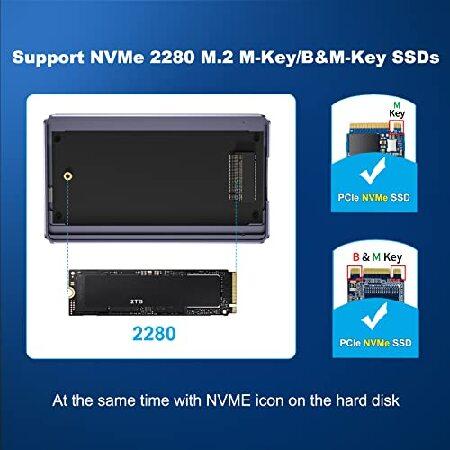 ACASIS 40Gbps M.2 NVME SSD エンクロージャ NVME PCIe B+M M-Key