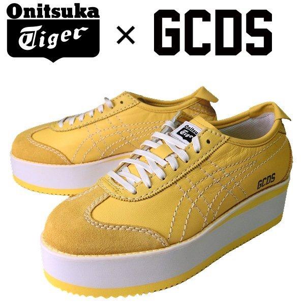 オニツカタイガー Onitsuka Tiger X Gcds コラボ 厚底 ローカット スニーカー Mexico 66 Pf D イエロー ホワイト 11a インポートシッパーズ 通販 Yahoo ショッピング
