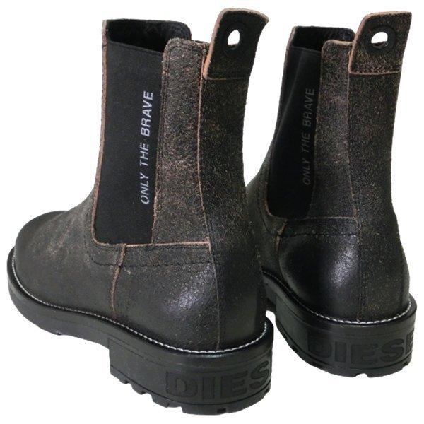 ディーゼル DIESEL サイドゴア ブーツ D-THROUPER CB レザー メンズ