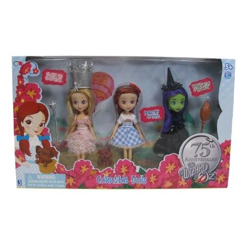 Wizard of Oz Dorothy/Witches Doll Set， 3-Pack