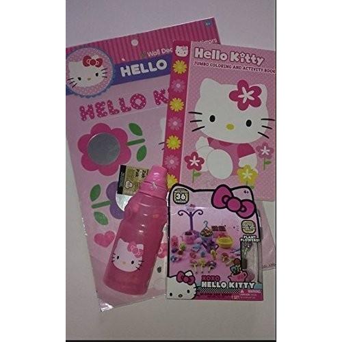 Hello Kitty Items Mini Doll Play Kit Xoxo Bloom and Grow Jumbo Coloring Book Water Bottle
