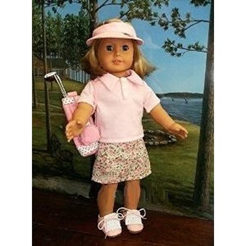 PINK GOLF SET PC Set Fits American Girl Dolls QUALITY 18" Doll Clothes by DOLL CONNECTIONS