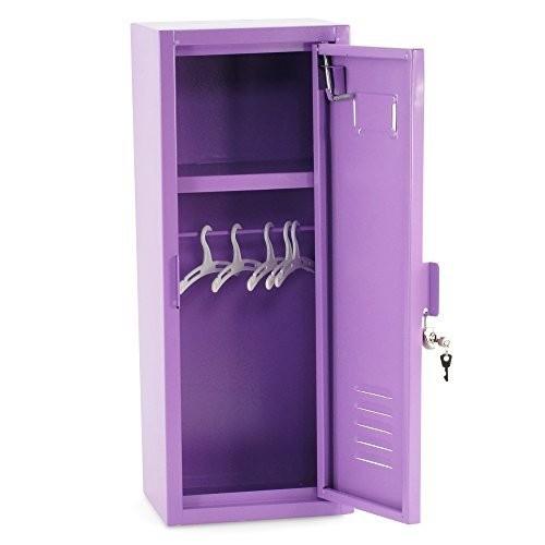 最も優遇の18 Inch Doll School Locker Furniture Fits 18" American Girl Real Working Lock and Key Include