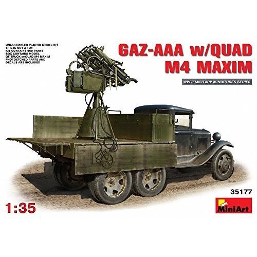 MiniArt Models 1/35 GAZ-AAA with Quad M-4 Maxim Model Kit