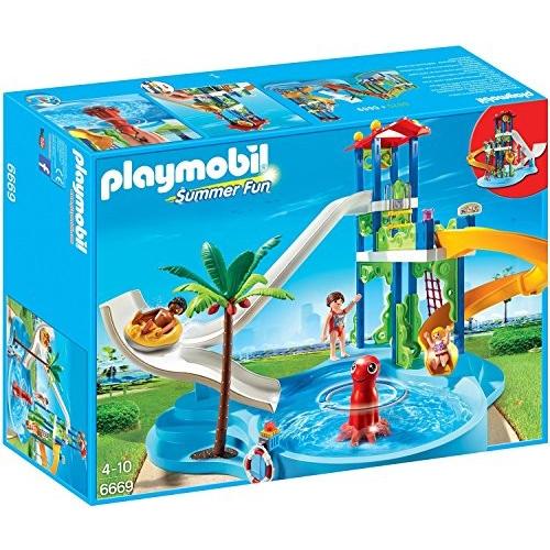 Playmobil（プレイモービル） ウォーター スライダー プール 6669
