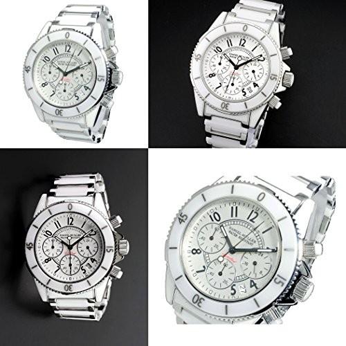 ≪Daniel Muller≫ダニエル ミューラー Chronograph セラミック&メタルベルトウォッチ メンズ向 簡易ベル