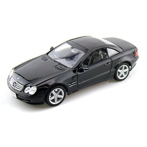 Welly (ウィリー) Mercedes-Benz (メルセデス・ベンツ) SL500 Top Up 1/18 Black WE12515H-BK ミニカー ダ