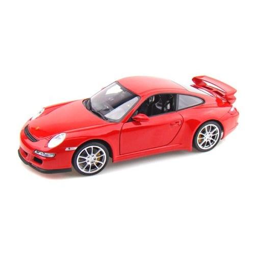 Welly (ウィリー) Porsche (ポルシェ) 911 (997) GT3 1/18 Red WE18024-RD ミニカー ダイキャスト 自動車
