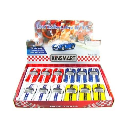Kinsmart (キンスマート) Set of 12 - 1965 Shelby Cobra 427 S/C 1/32 KM05322-12SET ミニカー ダイキャ