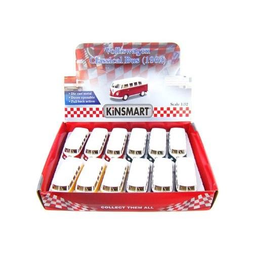 Kinsmart (キンスマート) Set of 12 - 1962 VolksWagen Classical Bus 1/32 KM05060-12SET ミニカー ダイ