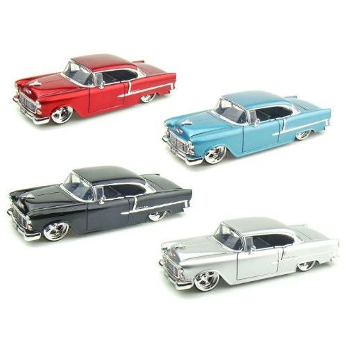 Jada Toys (ジャダトイズ) 1955 Chevy (シボレー) Bel Air 1/24 Set of 4 JA90352-SET ミニカー ダイキャ