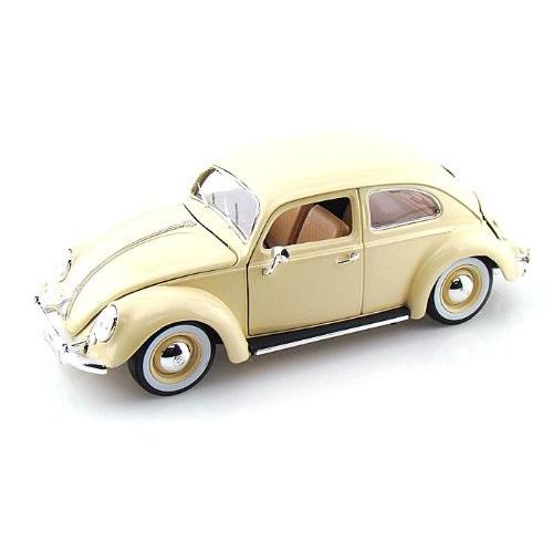 BBurago 1955 Volkswagen (フォルクスワーゲン) Kafer Beetle (ビートル) 1/18 Cream White BB12029-CM ミ