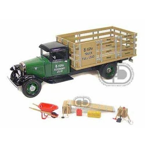 Unique Replicas 1934 Ford (フォード) BB-157 Stake Bed トラック 1/24 Green UR18616 ミニカー ダイキャ