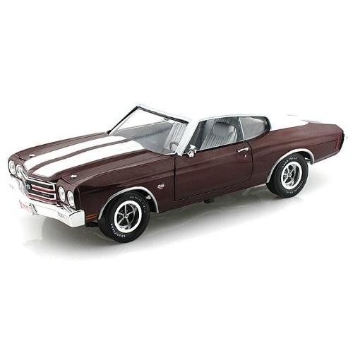 1970 Chevrolet (シボレー) Chevelle SS 1/18 Black Cherry Metallic w/ White Top AWAMM1011 ミニカー ダ