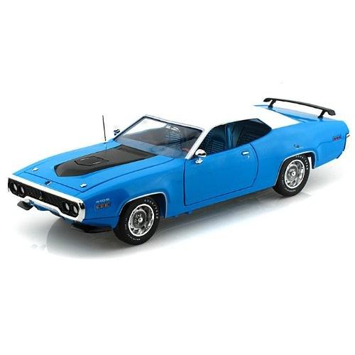 1971 Plymouth Roadrunner 1/18 Blue w/ White Top AWAMM1012 ミニカー ダイキャスト 自動車