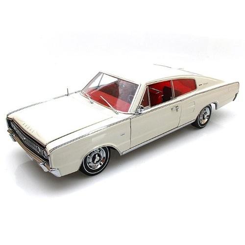 1966 Dodge (ドッジ) Charger 1/18 White AWAMM990 ミニカー ダイキャスト 自動車